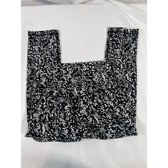 Lululemon Wunder Under Crop High Rise Legging Sz 6 Black White - Picture 5 of 7